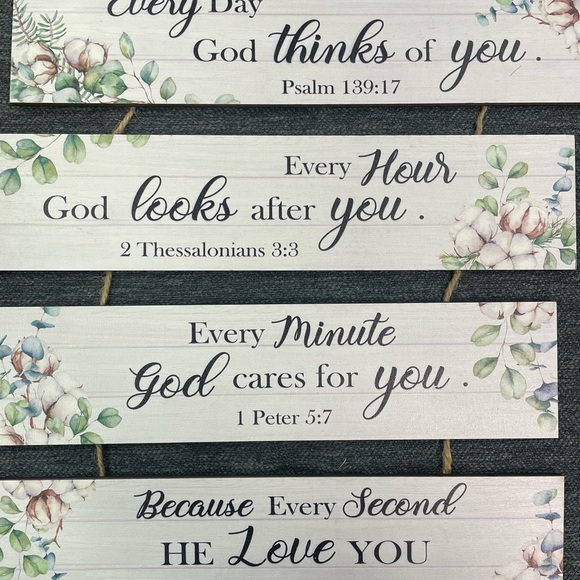 Inspirational Wall Decor with Floral Design - Picture 2 of 3